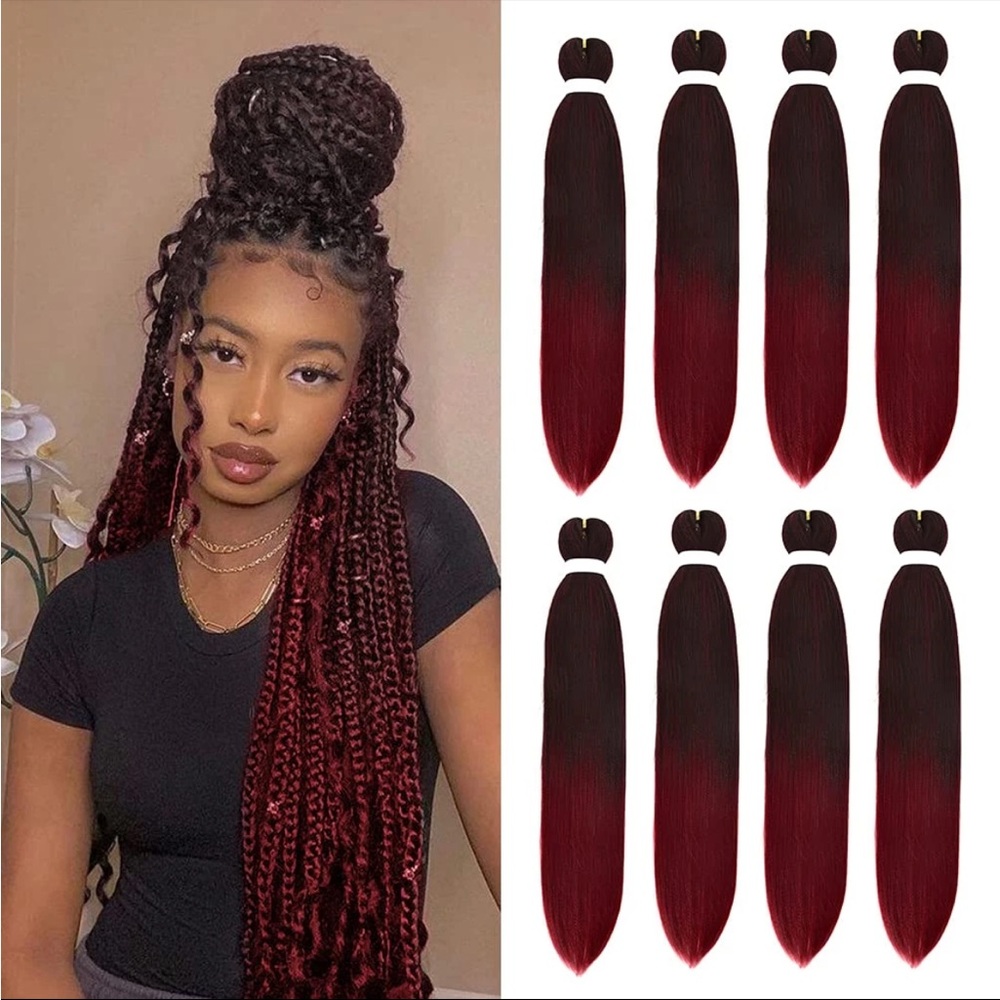 Pre Stretched Braiding Hair 22 I..s 22 Inch (Pack of 6TIB/Bug)